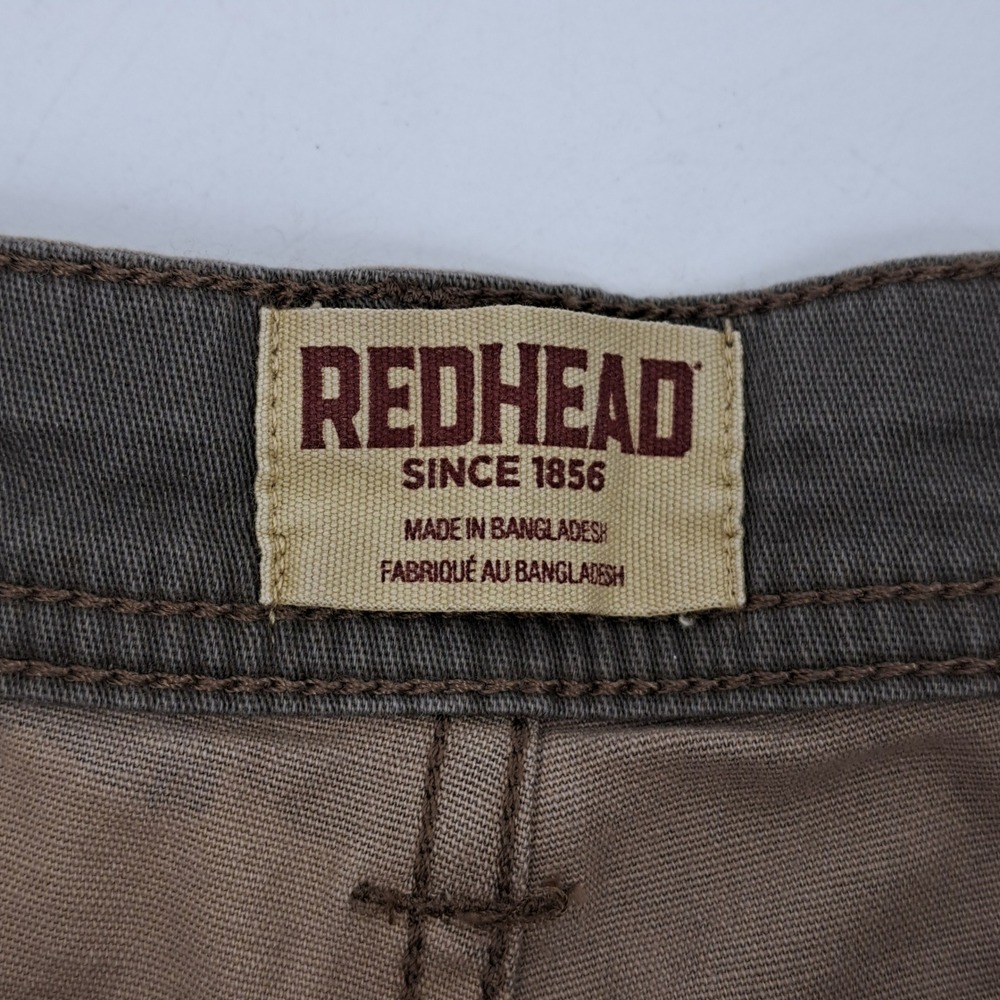 RedHead Camo Cargo Shorts Mens 36 Cotton Blend Brown Green Camouflage Utility - Picture 3 of 9